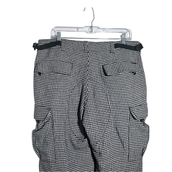 Stussy Black and White Houndstooth Print Cargo Pants W32 - Picture 5 of 10